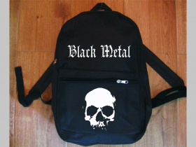 Black Metal  jednoduchý ľahký ruksak, rozmery pri plnom obsahu cca: 40x27x10cm materiál 100%polyester